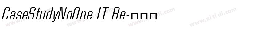 CaseStudyNoOne LT Re字体转换